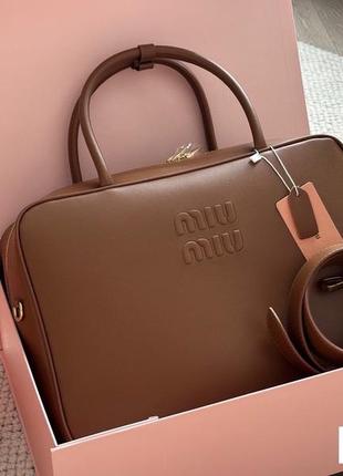 Портфель сумка в стиле miu miu кожа