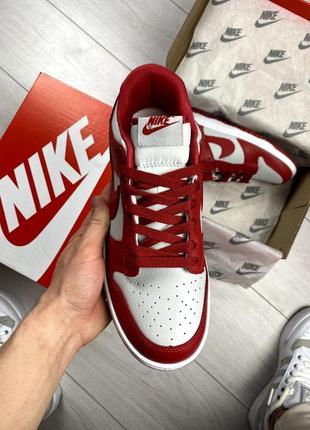 Nike sb dunk red&amp;white8 фото