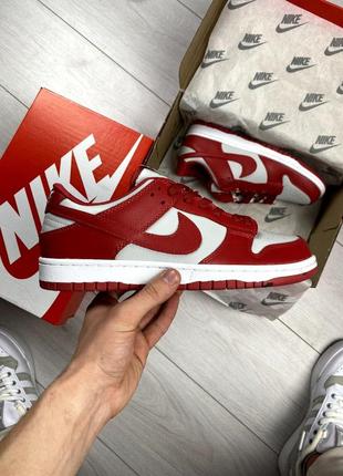 Nike sb dunk red&amp;white9 фото