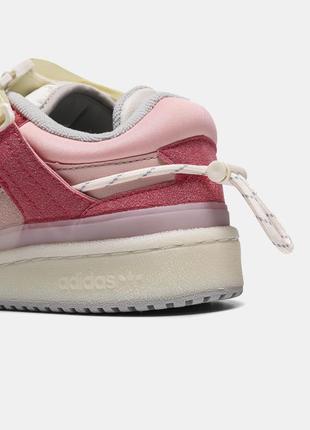 Adidas forum x bad bunny "white pink"8 фото