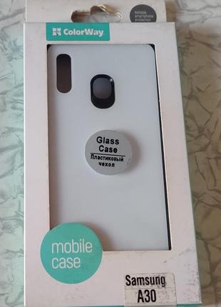 Чохол colorway samsung galaxy a30 glass case white1 фото