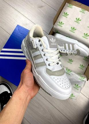 Adidas forum white&amp;gray