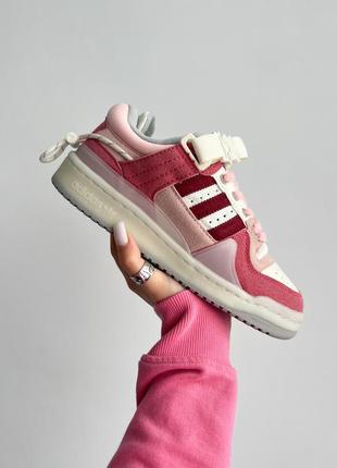 Кросівки adidas forum x bad bunny "white pink"1 фото