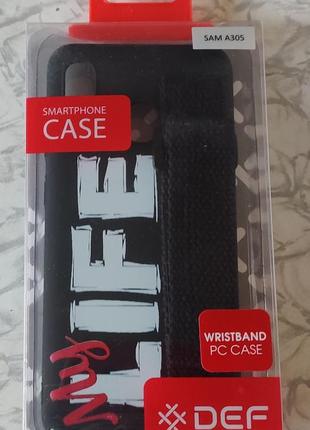 Чехол def samsung galaxy a30/305 wristband black