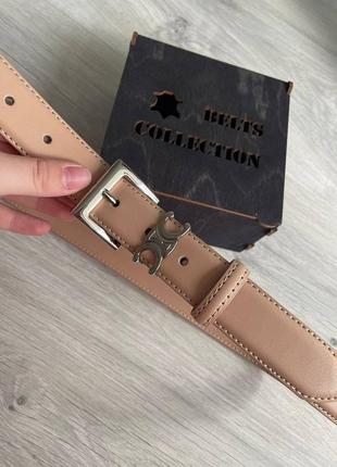 Ремінь пояс жіночий шкіряний в стилі celine / ремень пояс женский кожаный в стиле celine
