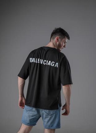 Мужская оверсайз футболка премиум качества в стиле balenciaga