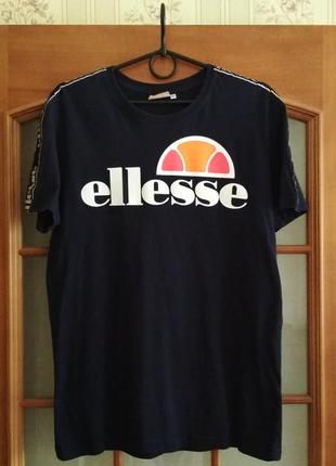 Мужская футболка ellesse (s-m) с лампасами оригинал