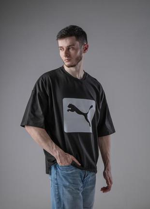 Мужская оверсайз футболка премиум качества в стиле puma3 фото