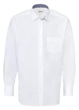 Рубашка хлопковая для мужчины nobel league lidl 342541 43,xl,54 белый1 фото