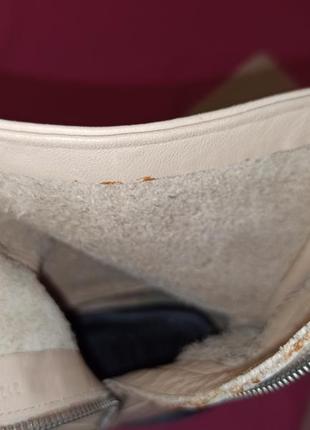 Zara ботинки казаки батильоны ботфорты сапоги кожаные8 фото