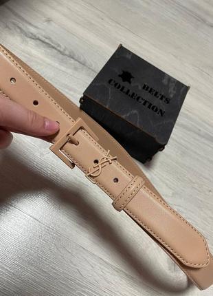Ремень пояс женский кожаный в стиле ysl / ремень пояс женский кожаный в стиле ysl