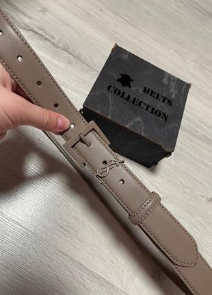 Ремень пояс женский кожаный в стиле ysl / ремень пояс женский кожаный в стиле ysl