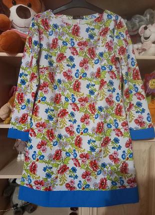 Платье с маками в идеальном состоянии 👗