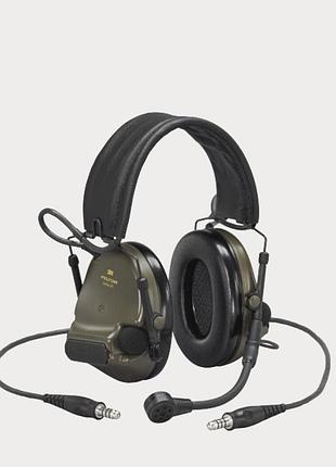 Профессиональные вертикальные активные тактические наушники peltor comtac xpi олива mt20h682fb-38