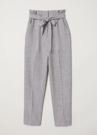 H&m брюки /чиносы/ банани з поясом,висока посадка
