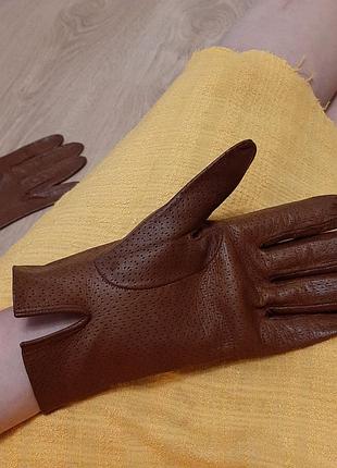 Перчатки кожа