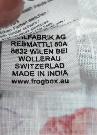 Frogbox floral linen льняная блуза швейцария  /9819/10 фото