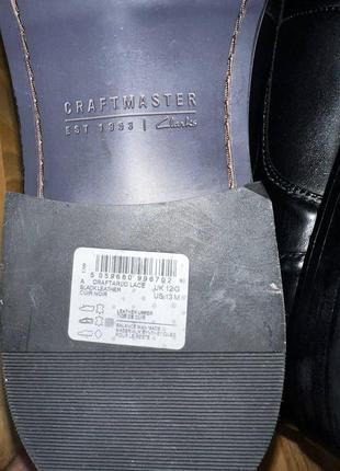 Туфли кожаные clarks craftmaster 100 %оригинал8 фото