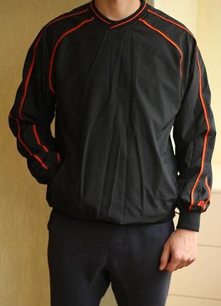 Спортивная кофта ветровка олимпийка черного цвета athletic. s5 фото