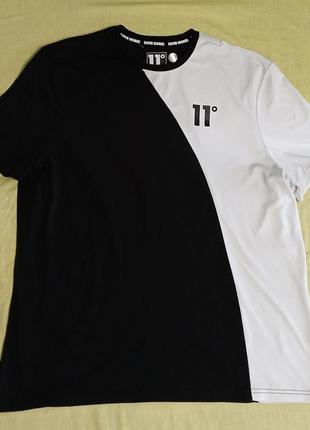 Чоловіча футболка зі змішаної тканини 11 degrees black/white.