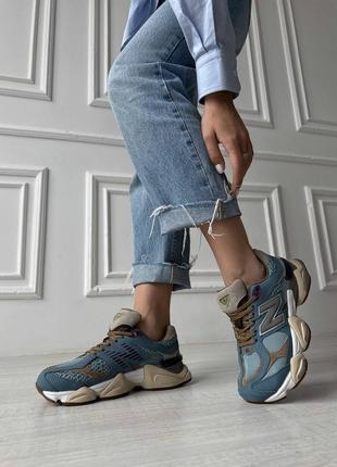 Женские кроссовки кожаные в стиле new balance 90608 фото