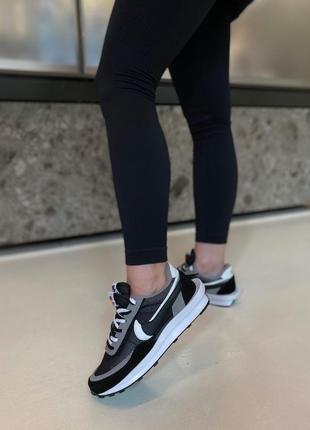 Кроссовки nike ld waffle sacai black4 фото