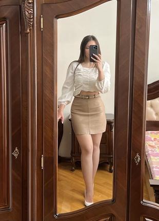 Кожаная юбка