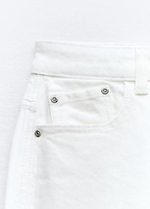 Белые джинсы мом zara 38р2 фото