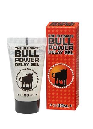 Продлевающий гель bull power delay gel, 30мл