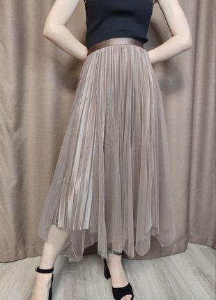 Фатинова спідниця пліссе кольори
