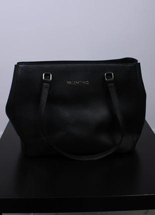 Valentino женская сумка полуритан кожа черная оригинал1 фото