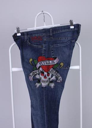 Ed hardy винтажные джинсы женские 27 размер christian audigier