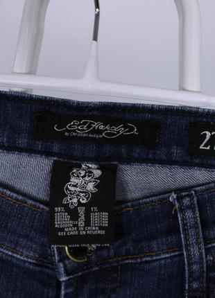 Ed hardy винтажные джинсы женские 27 размер christian audigier6 фото