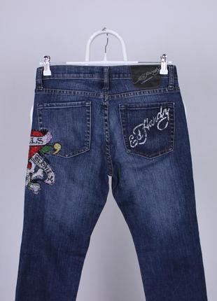 Ed hardy винтажные джинсы женские 27 размер christian audigier7 фото