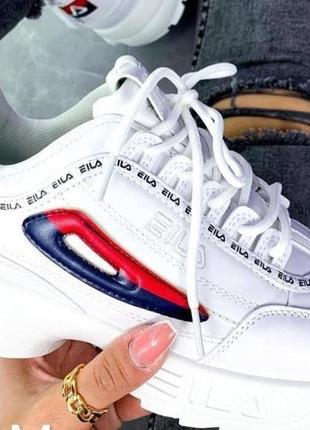 Женские кроссовки белые фила / fila р.37