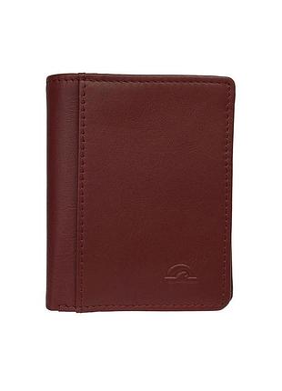 Кредитниця шкіряна new rainbow 1034 rosso червоний