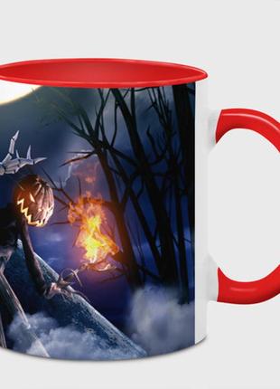 Чашка з принтом «кошмар перед різдвом - санта» (колір чашки на вибір)