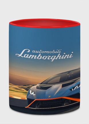 Чашка з принтом «lamborghini huracan sto — car racing» (колір чашки на вибір)4 фото