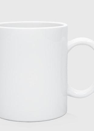 Чашка с принтом керамическая «голова задумчивого кота»2 фото