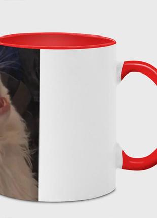 Чашка з принтом  «чому цей кіт кричить?» (колір чашки на вибір)