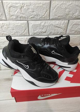 Кроссовки nike* tekno mk2 black / найк*текно черные р.36-41