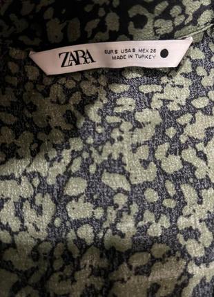 Плаття zara шифонове з довгим рукавом2 фото