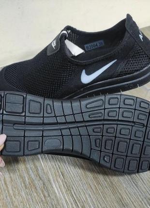 Мокасины черные nike2 фото