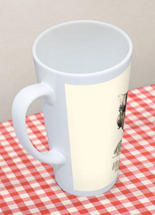 Чашка лате кіт військовий пілот