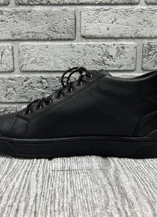Мужские демисезонные кожаные ботинки черного цвета от производителя filkison4 фото