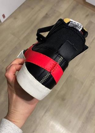 Кросівки чоловічі nike blazer mid 77 jumbo black/red7 фото