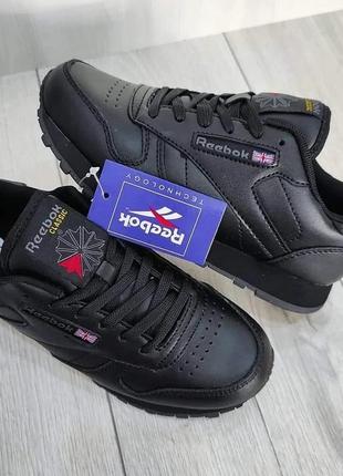 Кроссовки reebok classic /рибок классик черные р. 36