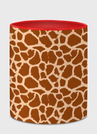 Чашка з принтом «шкура жирафа — giraffe» (колір чашки на вибір)4 фото