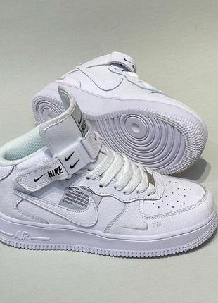 Демисезонные кроссовки  nike air force белые р.36-41