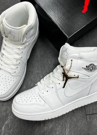 Кроссовки nike jordan white / найк джордан белые демисезонные р.36-412 фото